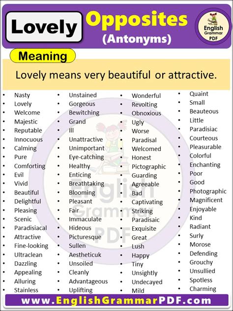 lovely synonym|Lovely Synonyms and Antonyms .